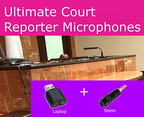 Get the Ultimate Court Reporter Mics & save! Professional Court Reporter microphone package includes the Micro USB microphone and the Pro Steno writer microphone.