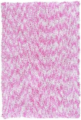 Shagadelic Chenille Twist Swirl Rug, 30-Inch by 50-Inch, Pink