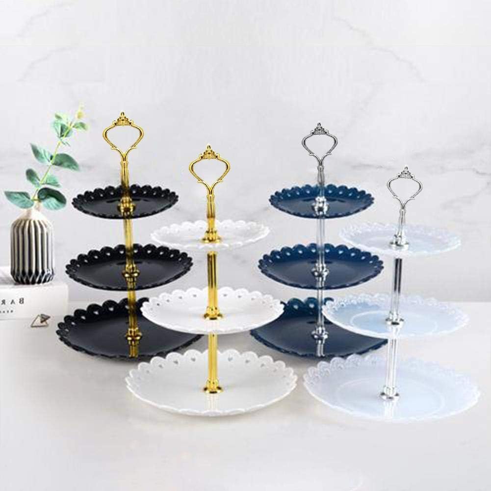 Vaisselle Et Plats De Service Cuisine Maison Support De Gateau De 3 Niveaux Support De Gateau De Dessert De 3 Couches Pour Tous Les Types Dactivites Presentoir De Gateau De Mariage