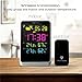 Digital Alarm Clock, Weather Station Wireless Indoor/Outdoor with Temperature/Humidity/Forecast,Large Night Lighting LCD Screen Date Time Displaying Clock, White