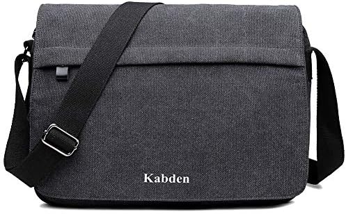 Men's Multifunctional Canvas Messenger Handbag Outdoor Sports Over Shoulder Crossbody Side Bag