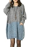 Mordenmiss Women's Oversized Pullover Knit Sweater Top