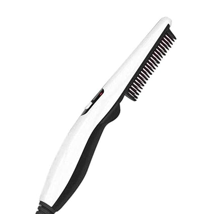 ZURATO Electric Hair Stylers Beard Straightener Sideburns Mustache Styling Iron Hair Comb for Men (Multicolour)