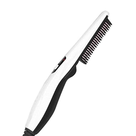 ZURATO Electric Hair Stylers Beard Straightener Sideburns Mustache Styling Iron Hair Comb for Men (Multicolour)