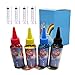 Edible Ink Refill Bottle Combo for All Canon Printer-100 ml / 3.5 oz BK/C/M/Y