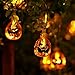 Icicle Orange Halloween Pumpkin Lights, 3D Pumpkin String Light Indoor LED Jack-O-Lantern Halloween Lights (9.51ft 20 LEDs, Battery-Powered)
