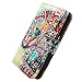 Bcov for Samsung Galaxy S6, Bfun Packing Tribal Flowers Floral Elephant Leather Wallet Case Cover for Samsung Galaxy S6 Gs6
