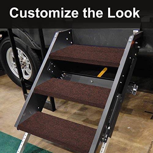 wadoy RV Step Covers Wrap Around, Camper RV Step Rug 22 in Wide, Carpet