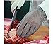 Luckystone Ambidextrous Cut Resistant Gloves - High Performance Level 5 Protection,Safety Cut Proof Stab Resistant Stainless Steel Metal Mesh Butcher Glove,Food Grade Cut Proof Gloves