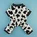 Fitwarm Adorable Milk Cows Pet Dog Clothes Comfy Velvet Winter Pajamas Puppy Doggy Cat Coat Jumpsuit, Large