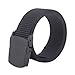 JasGood Mens Nylon 1.5in Width Adjustable Belt With Military Plastic Buckles,Black,120CM(47.2