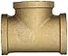 Anderson Metals - 38101-20 38101 Red Brass Pipe Fitting, Tee, 1-1/4