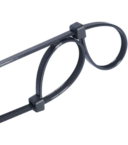 Gardner Bender Schwerlast-Kabelbinder – 10 Stück, 21 Zoll, UV-beständig, Bis 81,6 Kg Zugfestigkeit – Schwarz