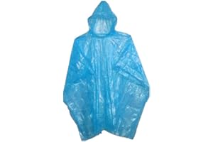 Sara Glove Emergency Disposable Rain Ponchos 8 Colors - (Sold in 5, 10, 30, or 200 Packs)
