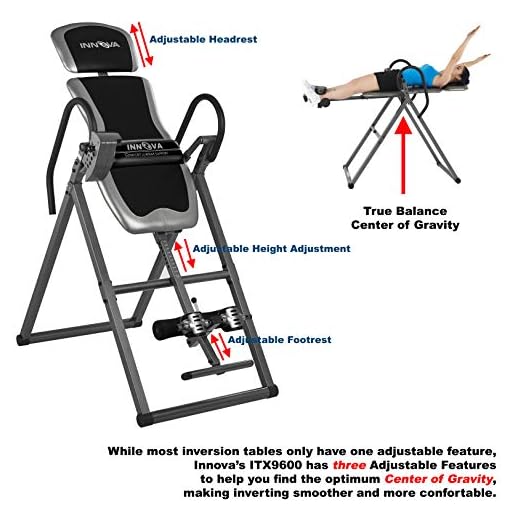 INNOVA HEALTH AND FITNESS ITX9600 Heavy Duty Inversion Table - Image 4