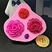 AKINGSHOP flower fondant mold,hot chocolate mold,flower silicone mold-Roses Flower Mold,Lotus Flower Mold and Daisy Flower Mold(3pcs)
