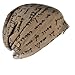 Z&S Unisex Beanie Baggy Thin Hip-hop Print Skullcap B078 (brown)