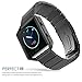 MoKo Fitbit Blaze Band , Stainless Steel Metal Replacement Link Bracelet with Double Button Folding Clasp for Fitbit Blaze Smart Fitness Watch, Frame NOT Included - BLACK