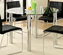 Dining Table w/ Glass Top by Furniture of America