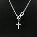 VWH 1 pcs Women Girls Cross Pendant Necklace Clavicle Bone Chain Necklace Jewelry Gift primary