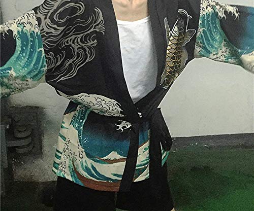 Kimonos Woman Japanese Kimono Cardigan Cosplay Shirt Blouse for Women Japanese Yukata Beach Kimono,2,One Size