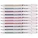 Sakura PGB10CS4 10-piece Gelly Roll Assorted Colors Stardust Galaxy Pen Blister Card Gel Ink Pen Set, Bold Sparkling, Assorted Colors