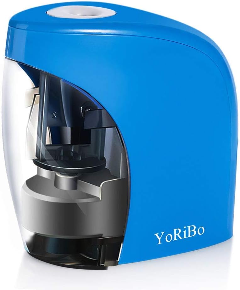 Electric Pencil Sharpener,Electrical Automatic Sharpener for NO.2 Pencils and Colored Pencils,Electric Pencil Sharpener with Auto Stop Feature for Home/School/Classroom/Office,USB and 2AA Batteries