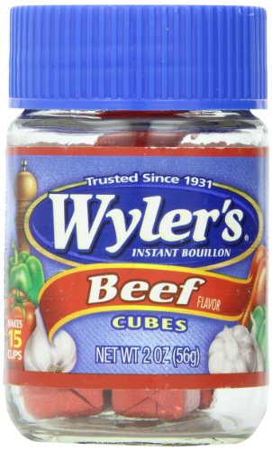 Wylar's Instant Beef Bouillon Cubes (2oz Jar, Pack of 24)