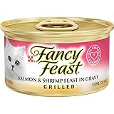 Purina Fancy Feast Grilled Gravy Wet Cat Food, Salmon & Shrimp Feast - (24) 3 oz. Cans