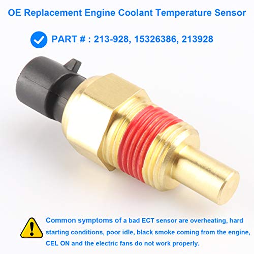 Engine Coolant Temperature Sensor, ECT Temp Sensor Replace 213928