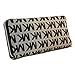 Michael Kors Beige Black Gold Continental Wallet