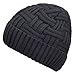 Spikerking Mens Winter Knitting Wool Warm Hat Daily Slouchy Beanie Hat Skull Cap (One Size, Grey A)