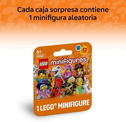 Minifigures 29.ª Edición – Caja Sorpresa con 1 de 12 Juguetes Coleccionables - Figuras Inc. Portero de Fútbol y Elfa Unicornio - Regalo para Invitados de Cumpleaños Infantil de 6+ Años 71052