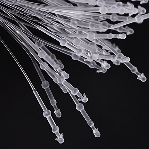 2000 Pieces Plastic Tag Fastener Snap Locks Pin Security Loop, Mixed Sizes (2.5 Inch, 3 Inch, 5 Inch, 7 Inch)