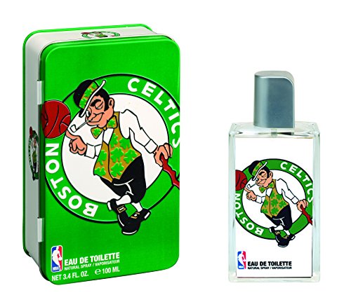 Boston Celtics NBA Cologne Gift Set for Men 3.4 oz EDT Spray & Team Branded Metal Case