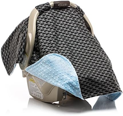 Elonka Nichole Baby Boy Car Seat Canopy, Mini Trucks