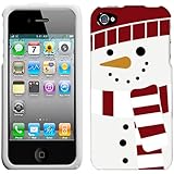 Apple iPhone 4 & 4S Holiday Snowman On White Phone Case Cover