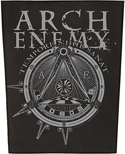 XLG Arch Enemy Tempore Nihil Sanat Back Patch Time Heals Nothing Sew On Applique