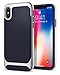 Spigen Neo Hybrid Designed for Apple iPhone X Case (2017) - Midnight Blue & Satin Silver