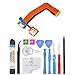 OmniRepairs Charging Dock Port Flex Cable Replacement with SD Card Reader Compatible for Samsung Galaxy Tab S Model (T800, T801, T805, T807) with Repair Toolkit (10.5 inch)