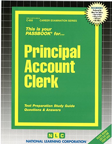 Principal Account Clerk(Passbooks) (Career Examination Passbooks), by Jack Rudman