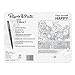 Paper Mate 2016888 Flair Felt Tip Pens, Medium Point, Assorted Colors With Positive Postcards Adult Coloring Book, 17 Count, Assorted Core Colors