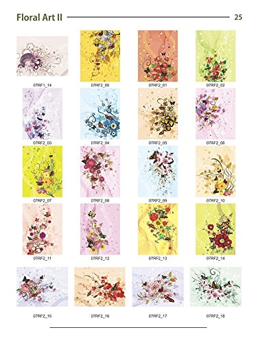 Floral 1-3 Backgrounds MEGA Bundle-Vector Art Images-Grunge Floral, Abstract Flower Graphic Design DVD