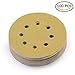 LotFancy 100 PCS 220 Grit Sandpaper, 5 Inch 8 Hole Sanding Disc Aluminum Oxide, Orbital Sander Sandpaper for Stripping Paint, Sand Paper for Wood, Plastic, Rust Removal, Random Orbital Sander Pads