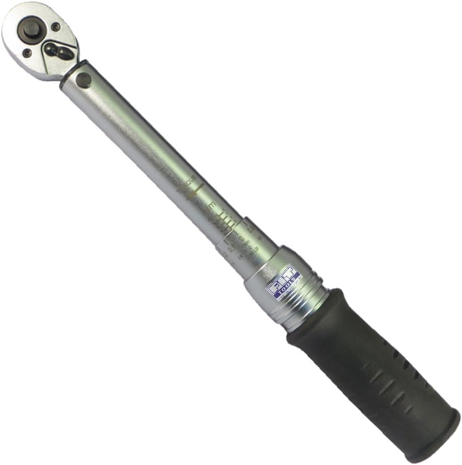 FIRSTINFO 1/4" Dr. Industrial Adjustable Torque Wrench 2~10 N.M / 22.1~84.1 in-LB, Made in Taiwan