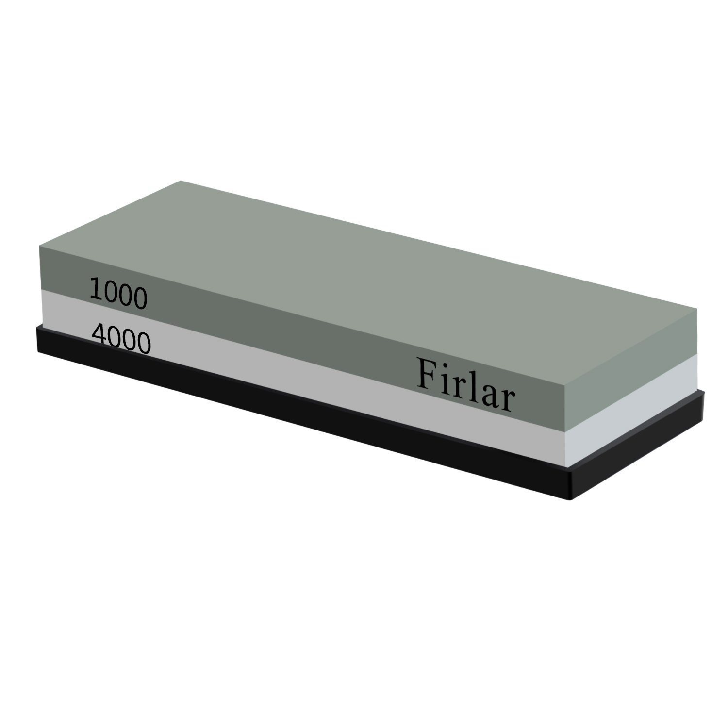 Firlar Abziehstein Wetzstein 1000 4000 mit 2-IN-1 Wetzstein Schleifstein für Messer Silikon Anti-Rutsch-Basis für Küchenmesser, Taktische Messer und vieles mehr