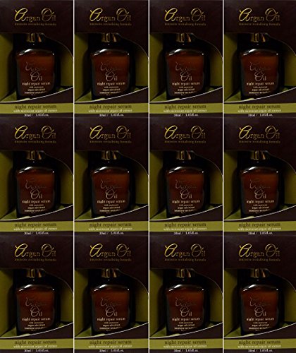 TWELVE PACKS of Argan Oil Night Repair Serum 30ml