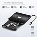 COO External CD Drive USB 3.0 Portable R/W Optical Drive High Speed Data Transfer Slim CD DVD Burner Recorder CD ROM for Laptop Notebook PC Support Windows/Vista/7/8.1/10, Mac OSX (Black)