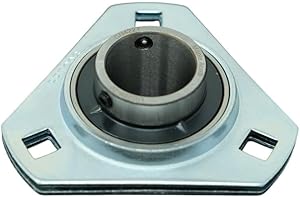 MAPLE ACE UCPFT205-16 Pressed Steel Housing Triangle Flanged 3-Bolt with Insert Bearing 1" UC205-16