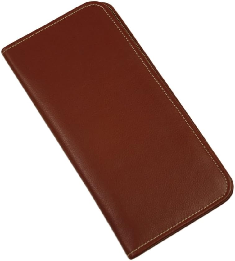  | Piel Leather Passport Ticket Holder, Saddle, One Size | Passport Covers